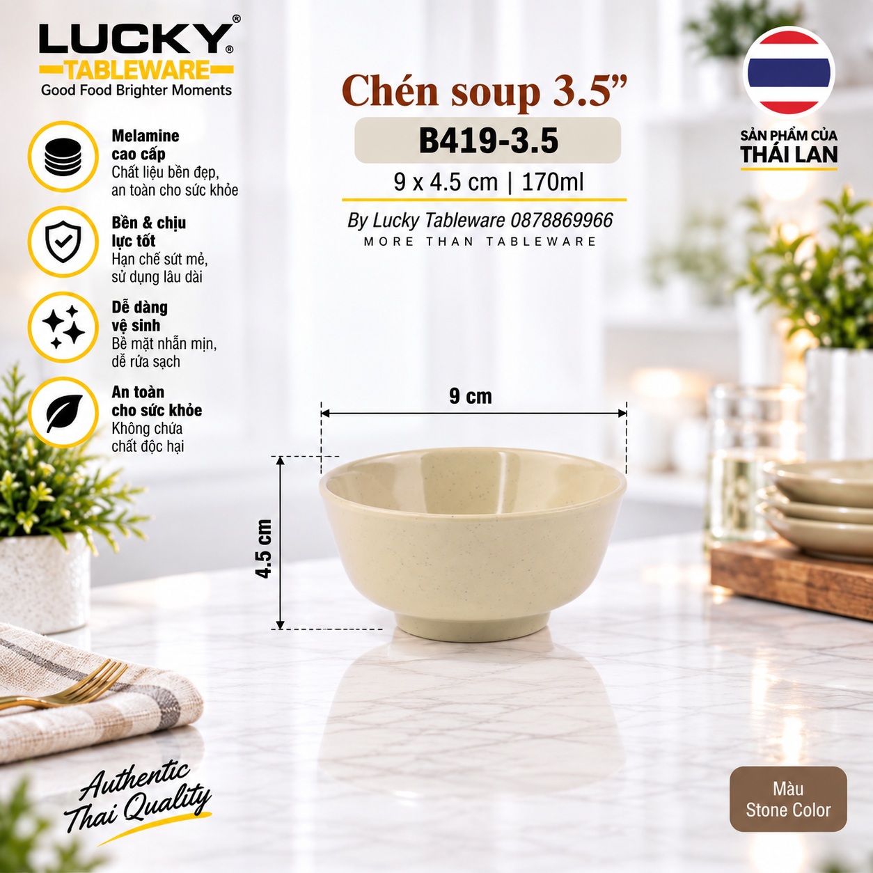 Chén Soup 3.5 inch B419-3.5