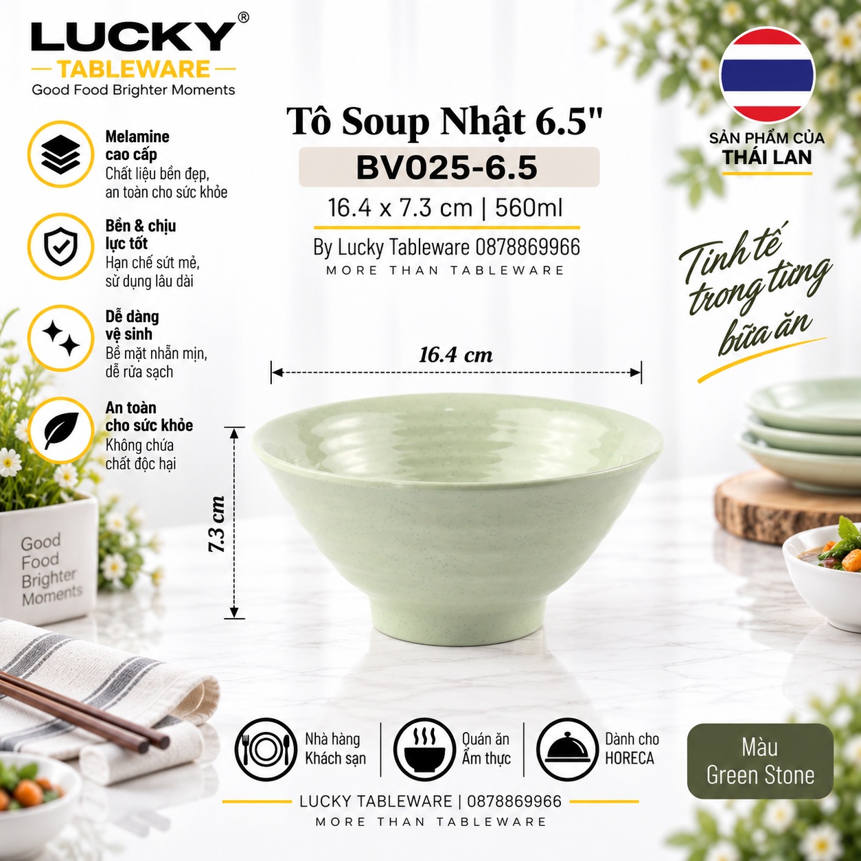 Tô Soup Nhật 6.5 inch BV025-6.5