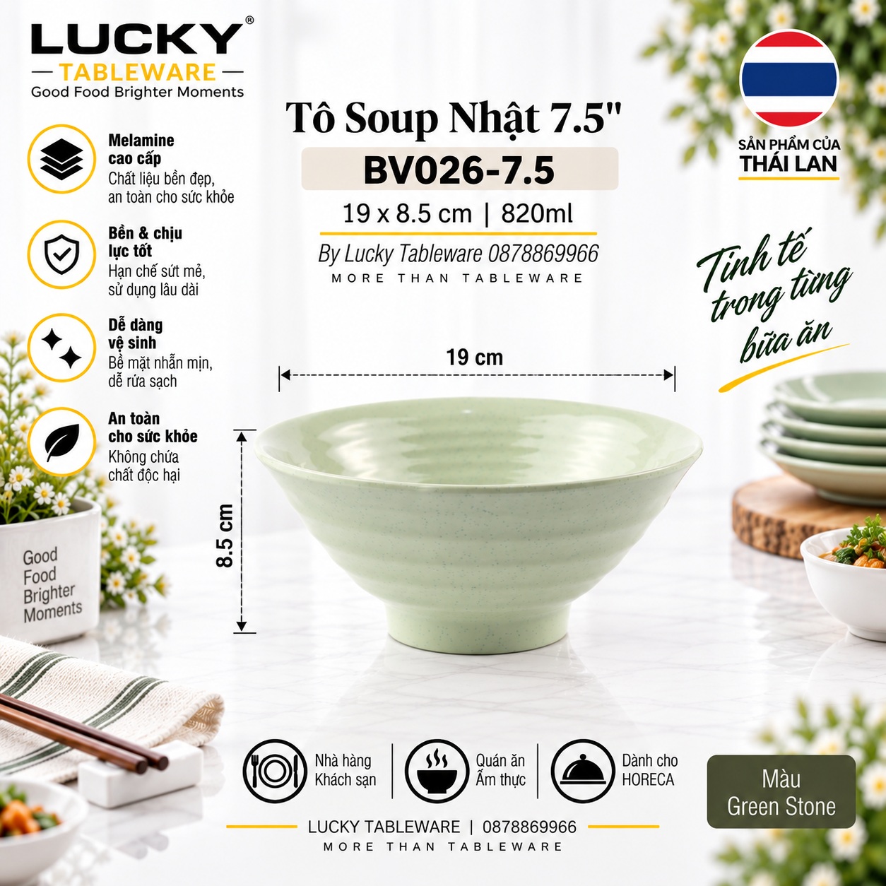 Tô Soup Nhật 7.5 inch BV026-7.5