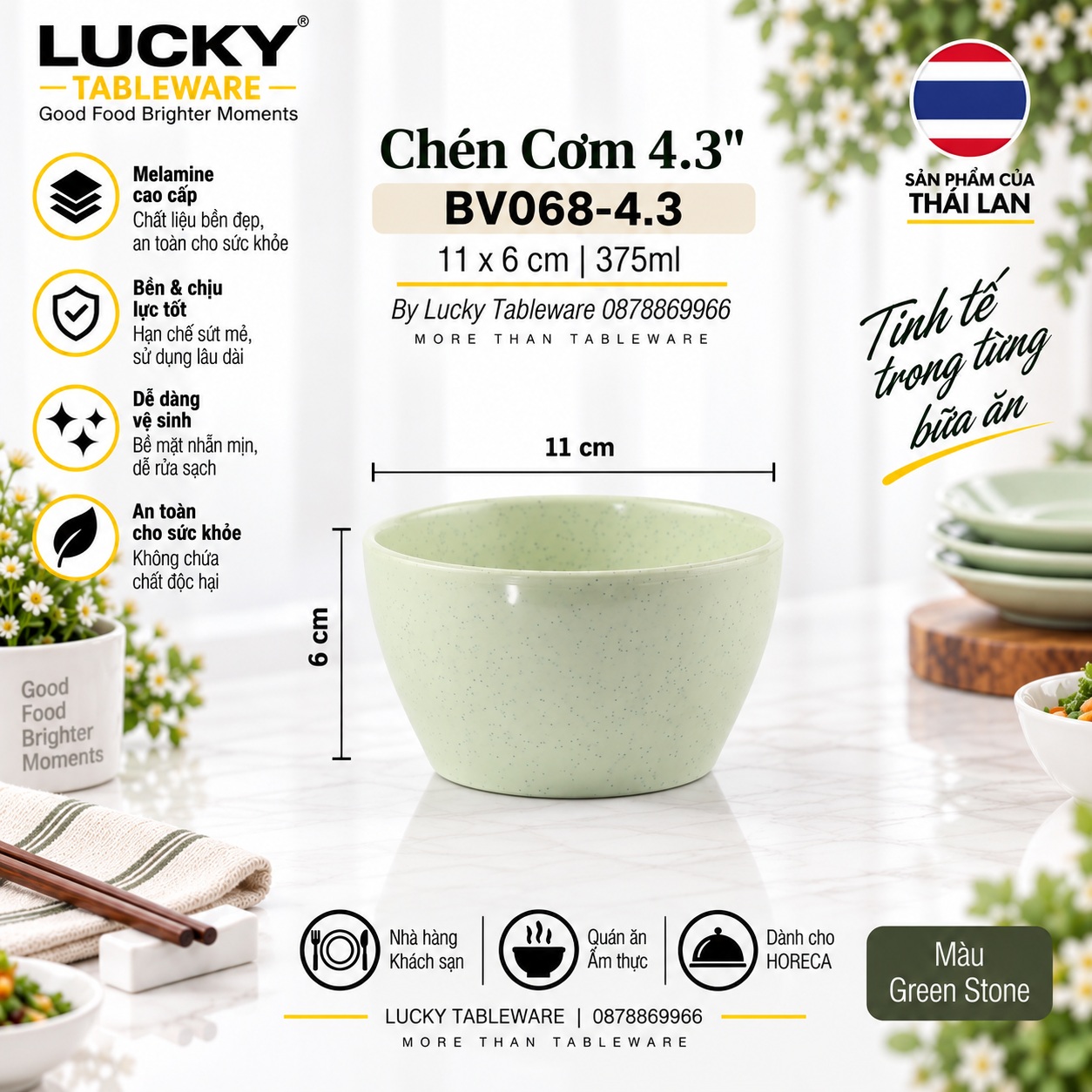 Chén Cơm 4.3 inch BV068-4.3