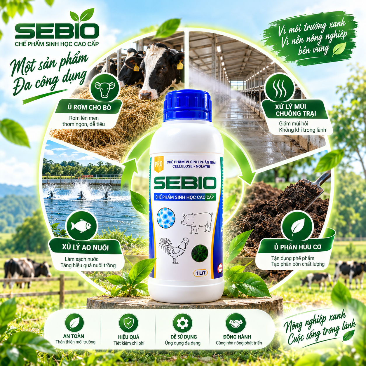 Chế Phẩm Vi Sinh SEBIO 1 Lít