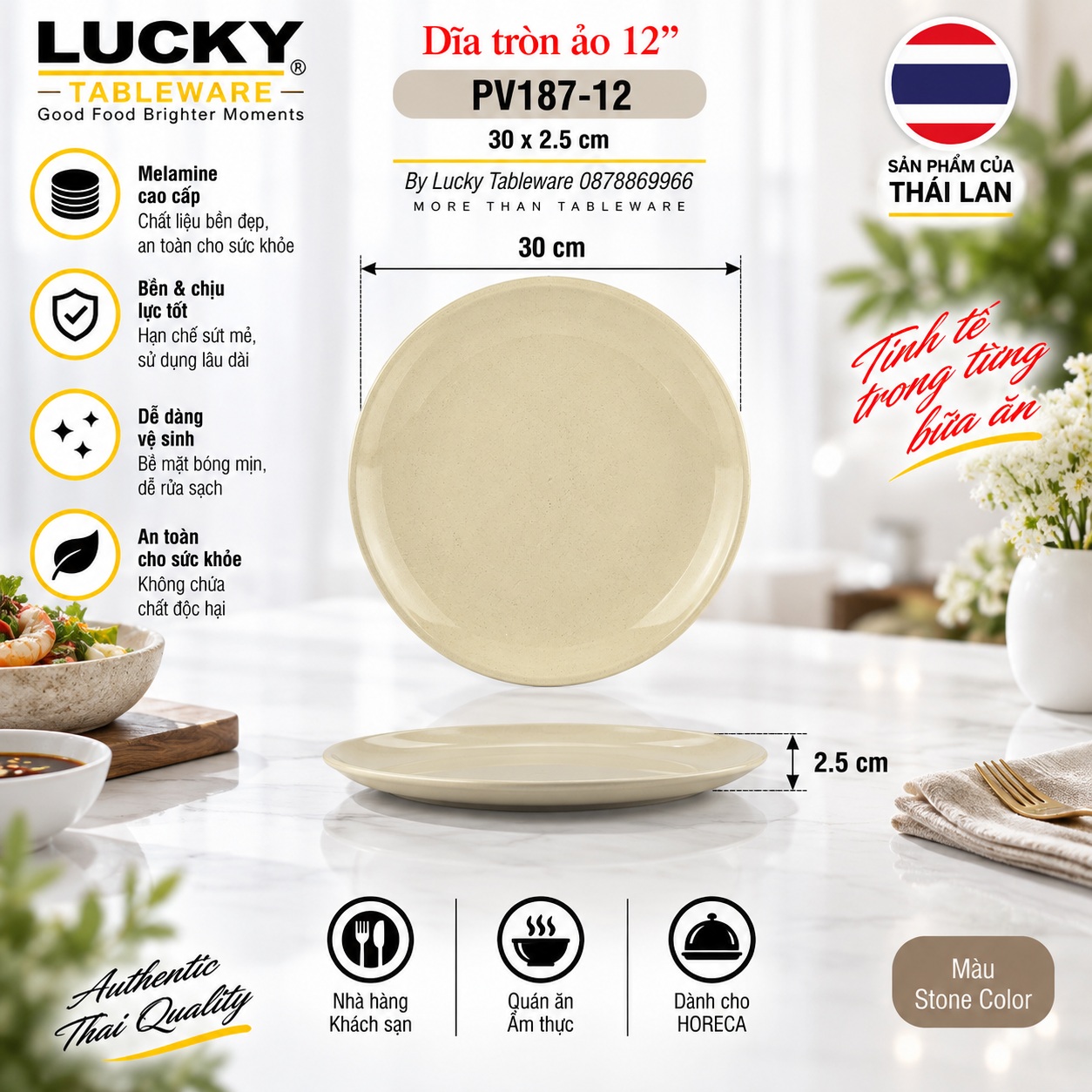 Dĩa Tròn Ảo 12 inch PV187-12