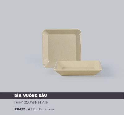 Dĩa Vuông Sâu 6