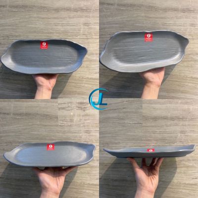 Dĩa Oval Cách Điệu Nhám 10