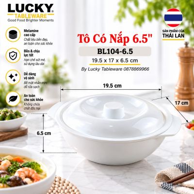 Tô Có Nắp 6.5