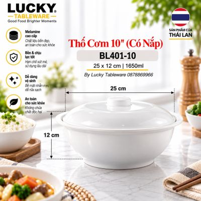 Bộ Thố Cơm Có Nắp 10