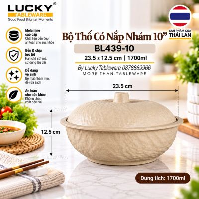 Bộ Thố Có Nắp Nhám 10