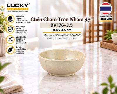 Chén Chấm Tròn Nhám 3.5
