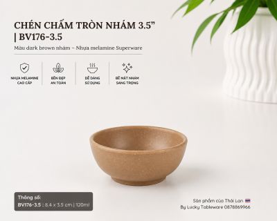 Chén Chấm Tròn Nhám 3.5