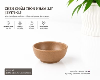 Chén Chấm Tròn Nhám 3.5