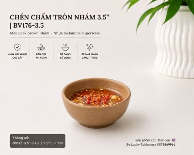 Chén Chấm Tròn Nhám 3.5