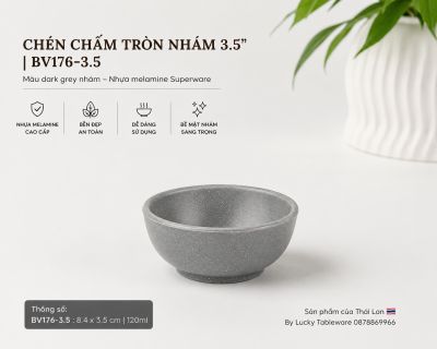 Chén Chấm Tròn Nhám 3.5