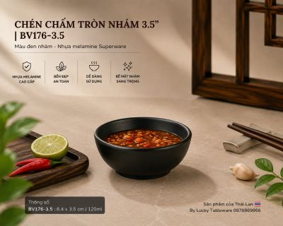 Chén Chấm Tròn Nhám 3.5