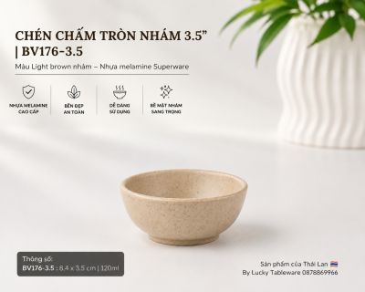 Chén Chấm Tròn Nhám 3.5