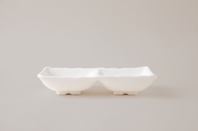 Chén chấm 2 ngăn C 127: 17.7 x 8.8 x 3.4 cm