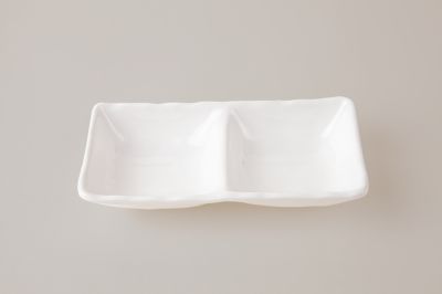 Chén chấm 2 ngăn C 127: 17.7 x 8.8 x 3.4 cm