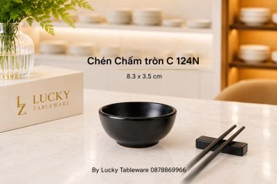 Chén Chấm tròn C 124N 8.3 x 3.5 cm