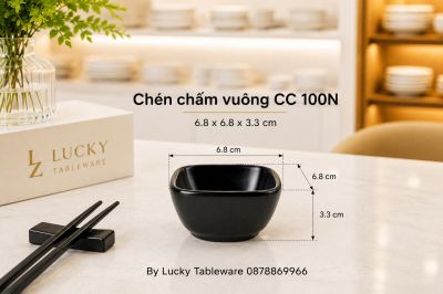 Chén chấm vuông CC 100N 6.8 x 6.8 x 3.3 cm