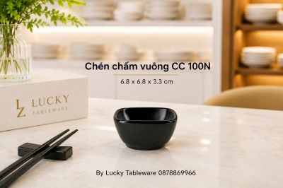 Chén chấm vuông CC 100N 6.8 x 6.8 x 3.3 cm