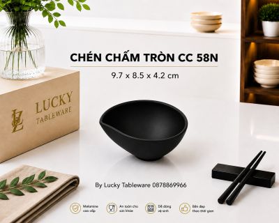 CHÉN CHẤM CC 58N NHÁM ĐEN