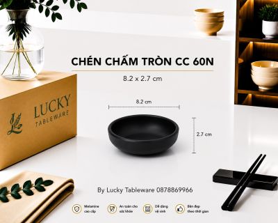 CHÉN CHẤM TRÒN CC 60N NHÁM ĐEN