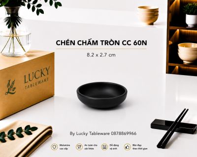 CHÉN CHẤM TRÒN CC 60N NHÁM ĐEN
