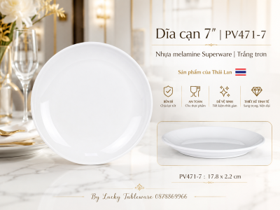Dĩa cạn 7'' | PV471-7