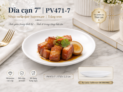 Dĩa cạn 7'' | PV471-7