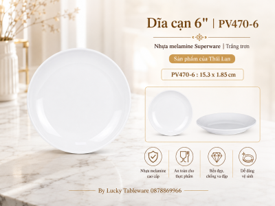 Dĩa cạn 6'' | PV470-6