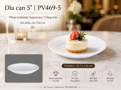 Dĩa cạn 5'' | PV469-5