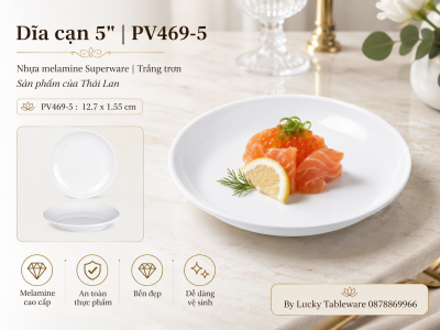 Dĩa cạn 5'' | PV469-5