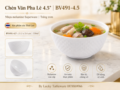 Chén Vân Pha Lê 4.5