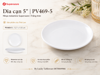 Dĩa cạn 5'' | PV469-5