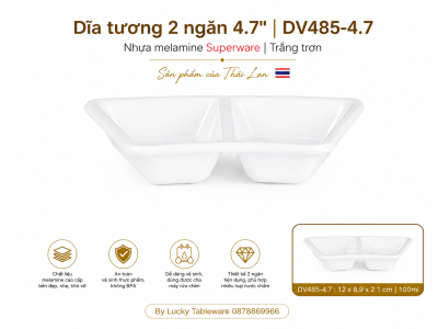 Dĩa tương 2 ngăn 4.7