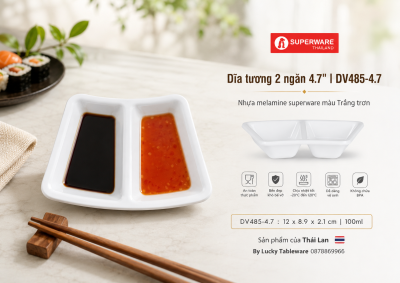 Dĩa tương 2 ngăn 4.7