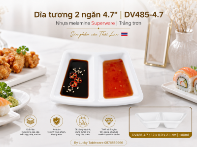 Dĩa tương 2 ngăn 4.7