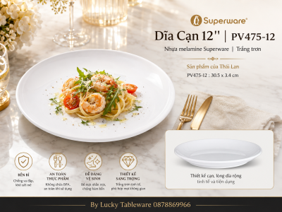 Dĩa Cạn 12'' | PV475-12