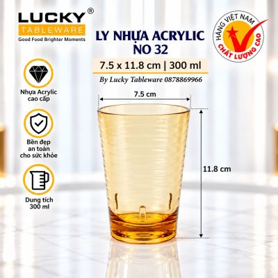 LY NHỰA ACRYLIC NO 32 Màu Trà