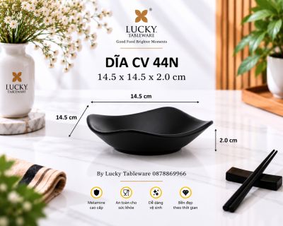 DĨA SÂU VUÔNG CV44 NHÁM ĐEN