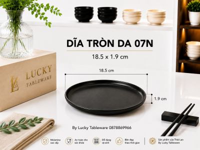 DĨA TRÒN DA 07N NHÁM ĐEN