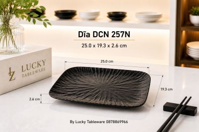 Dĩa DCN 257N 25.0 x 19.3 x 2.6 cm