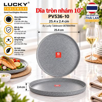 Dĩa tròn nhám 10