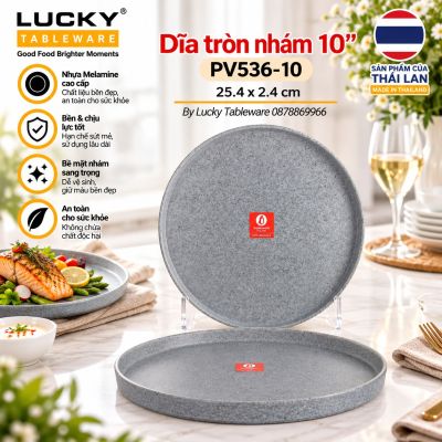 Dĩa tròn nhám 10