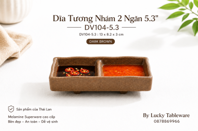 Dĩa Tương Nhám 2 Ngăn 5.3