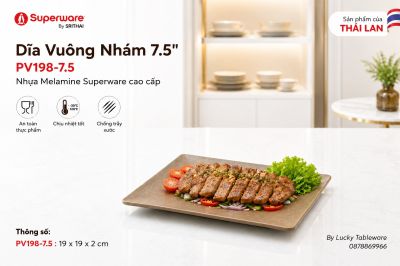 Dĩa Vuông Nhám 7.5