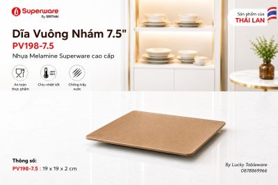 Dĩa Vuông Nhám 7.5