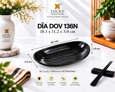DĨA DOV 136N NHÁM ĐEN