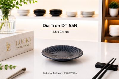 Dĩa Tròn DT 55N 14.5 x 2.4 cm
