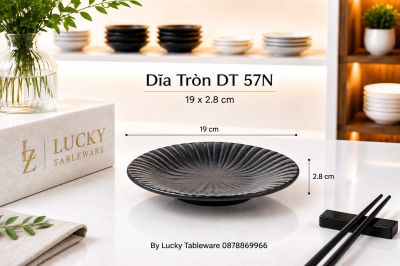 Dĩa Tròn DT 57N 19 x 2.8 cm