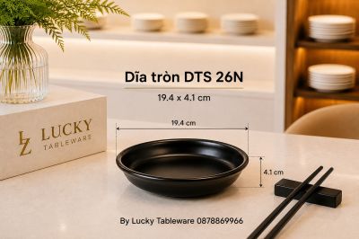 Dĩa tròn DTS 26N 19.4 x 4.1 cm